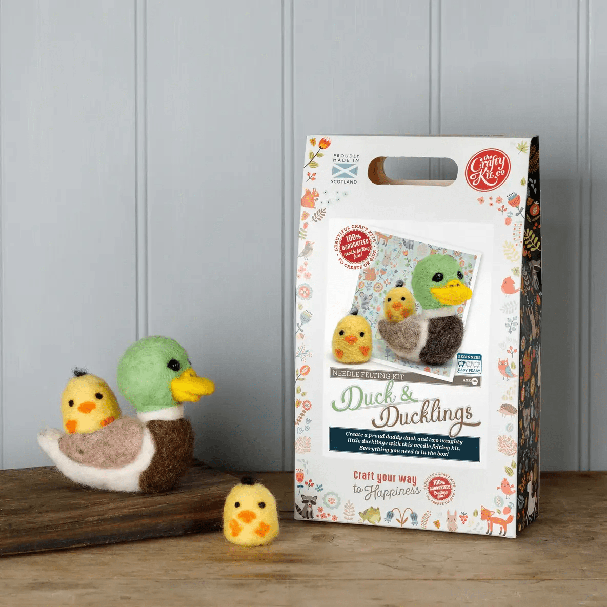 Duck & Ducklings Needle Felting Craft Kit